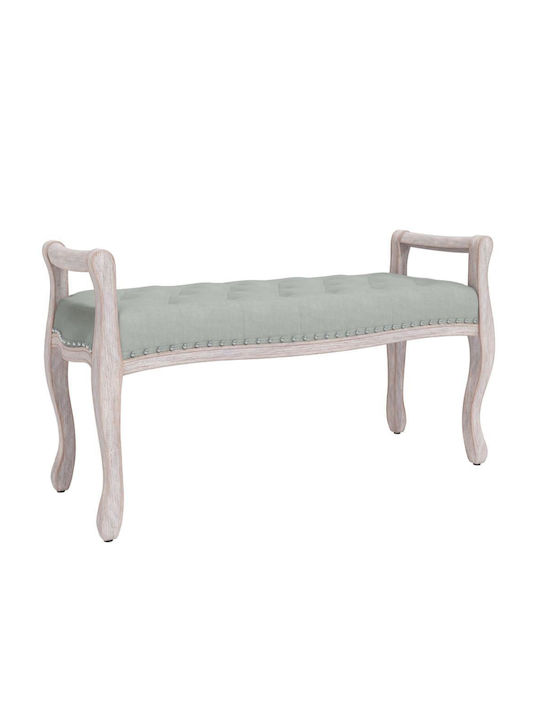 Stool Bench Stool Upholstered with Velvet Gray 110x45x60cm