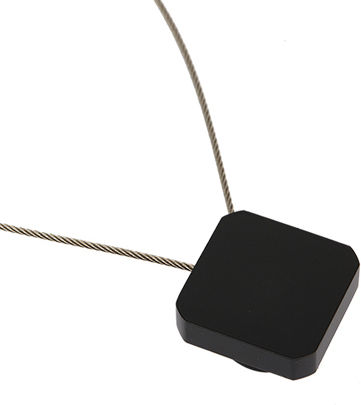 Zogometal Tie-Back Magnetic din Metal Antracit cu Diza 1buc Zogometal Tie-Back Magnetic din Metal Antracit cu Diza 1buc