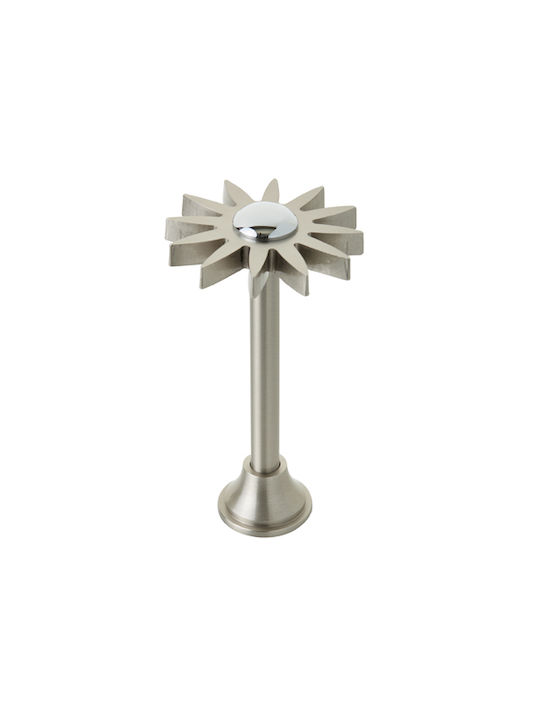 Zogometal Holdback Wall made of Metal Nickel Matt / Chrome 1pcs
