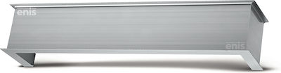 Enis by Domus Curtain Pelmets Curtain Rod 100cm. Aluminium Nickel Matt