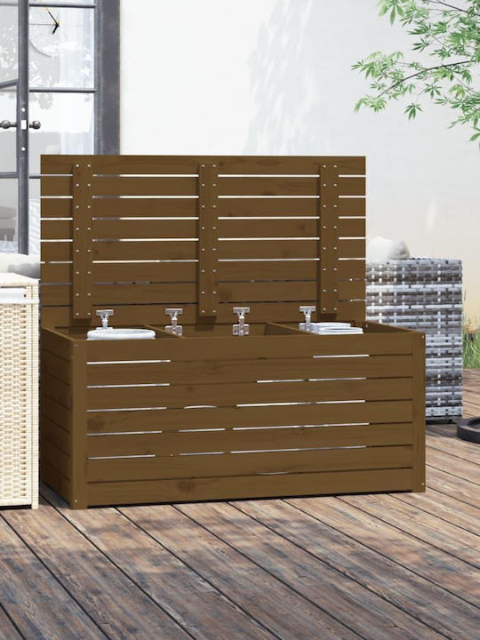 vidaXL Outdoor Storage Box Brown L101xW50.5xH46.5cm