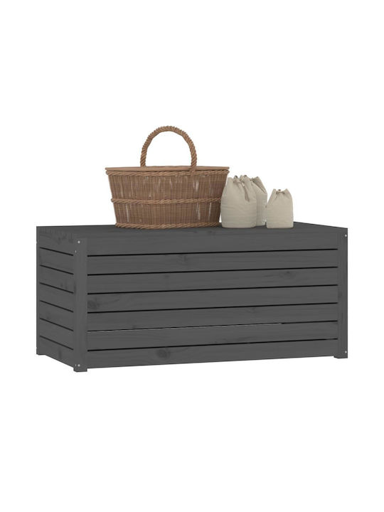 vidaXL Outdoor Storage Box Gray L101xW50.5xH46.5cm