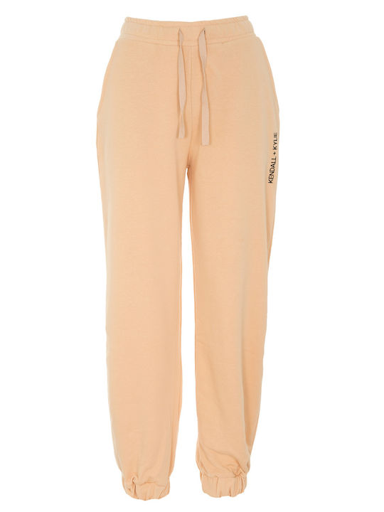 KKW.3S1.017.020 High Waist Sweatpants Jogger Beige