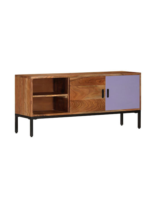 TV Stand from Solid Wood Brown L110xW30xH50cm