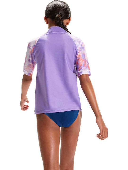 Speedo Kinder Badeanzug Rashguard Lila