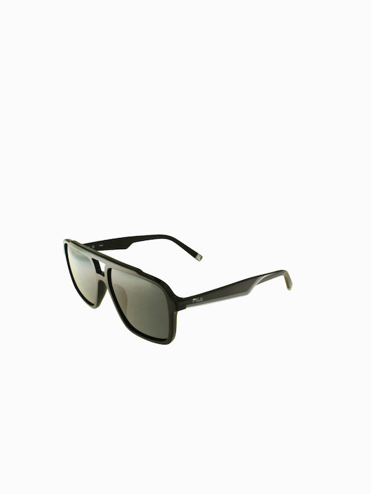 Fila Men's Sunglasses with Black Plastic Frame and Black Lens SFI460 700P