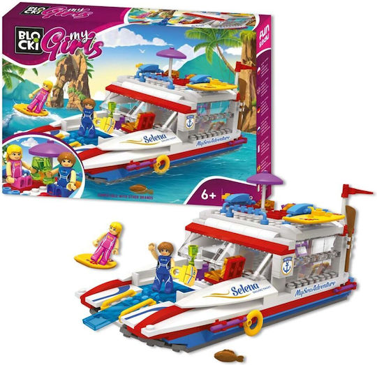 Blocki Building Blocks My Girls Speedboat for 6+ Years 413 Pieces