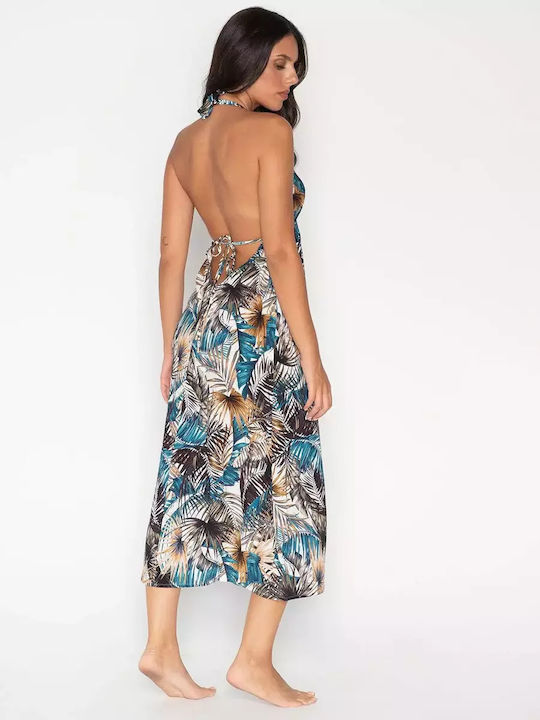 Luna Tropic 93754 Damen Maxi Kleid Strand