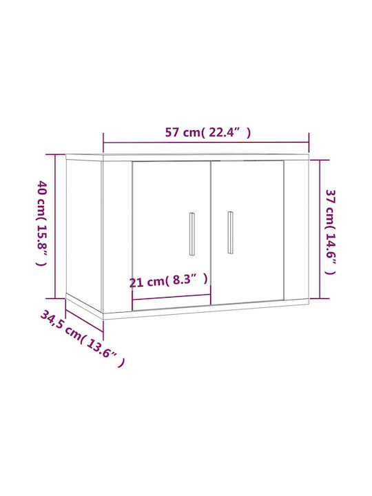 Wohnzimmer TV-Einheit Grey Sonoma L40xB34.5cm