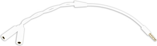 Cabletech Convertor 3.5mm Masculin În 3.5mm 2x Femelă 1 Bucată DM-0906-L