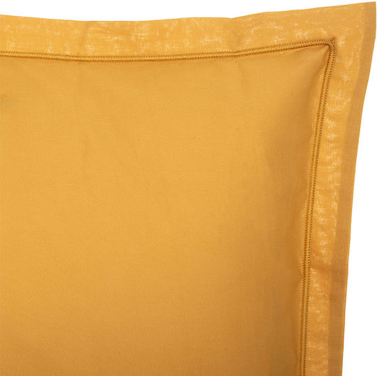 Zierkissen Dekorativer Kissenbezug A-S D'Oreiller aus 100% Baumwolle Gelbe 63x63cm