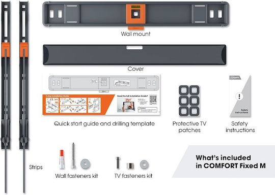 Vogel's TVM 3403 TVM 3403 Wall TV Mount up to 77" and 50kg
