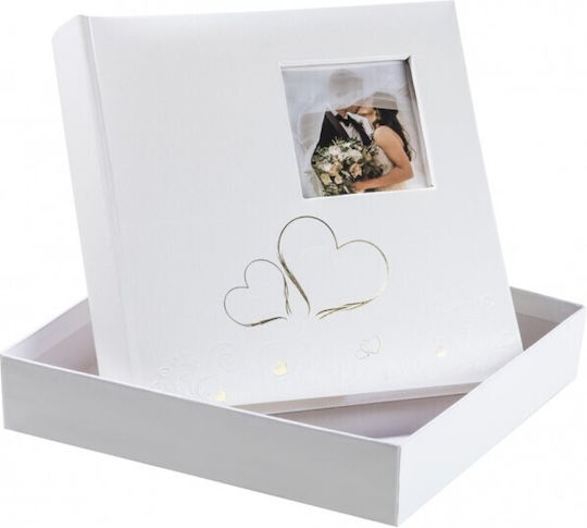 The Paper Box Wedding Album White with Rice Paper 32x32cm