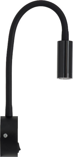 GloboStar Goose Single LED Natural White Spot in Black Color