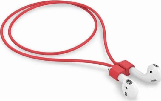 Каишка против изгубване в Червен цвят за Apple AirPods 1 / AirPods 2