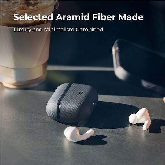 Pitaka MagEZ Carbon Θήκη Πλαστική Black/Grey για Apple AirPods Pro 2