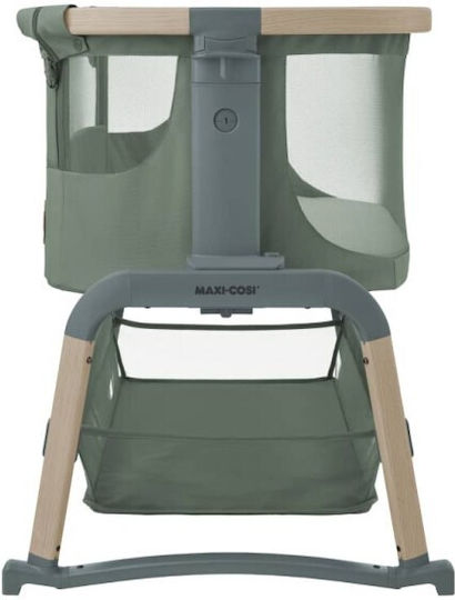 Maxi-Cosi Λίκνο Iora Air Beyond Green με Στρώμα και Πλαϊνό Άνοιγμα