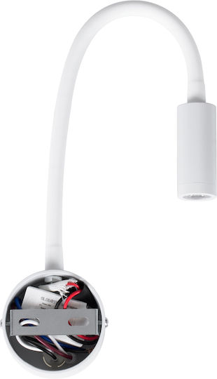 GloboStar Goose Single LED Natural White Spot in White Color