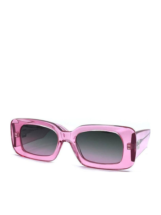 Rebecca Blu RK06 Semi-transparent Women's Sunglasses with Pink Plastic Frame and Gray Gradient Lens RB8799 RK06