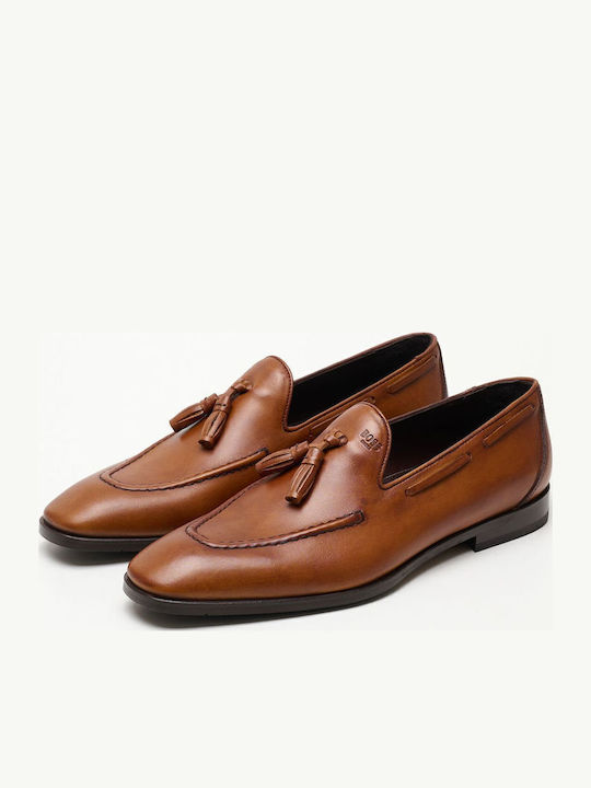 Men's Leather Moccasins Tabac Brown