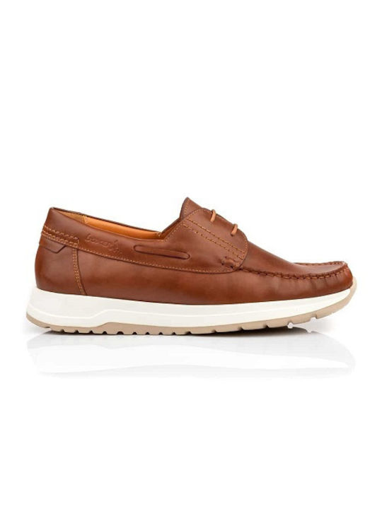 Boxer Men's Leather Moccasins Tabac Brown