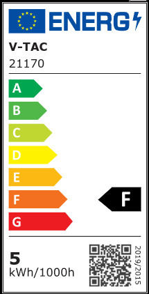 V-TAC LED Bulb 4.5W 82mm for Socket E14 and Shape P45 Cool White 470lm
