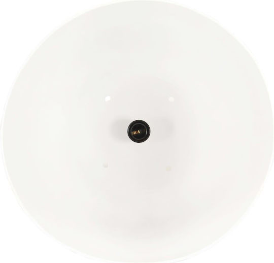 vidaXL Industrial Pendant Light White with Socket E27 42x52cm