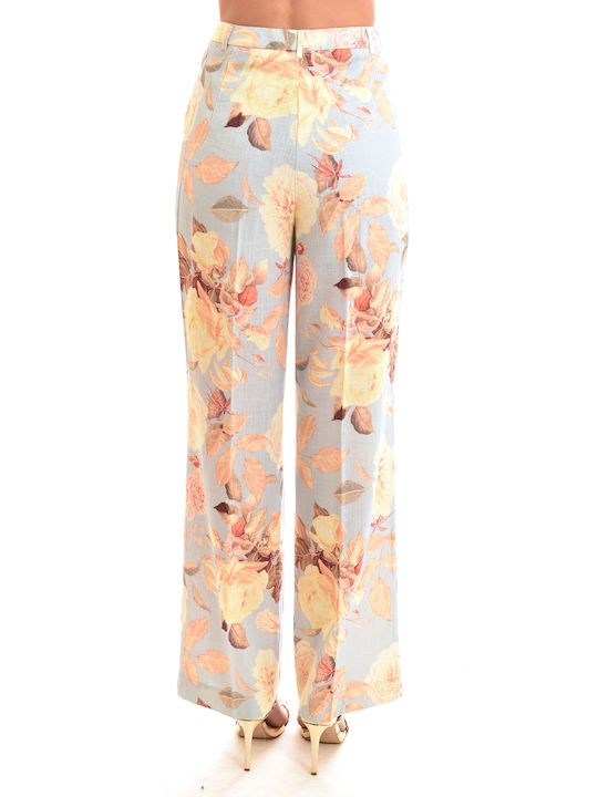 Guess Women's Fabric Trousers in Wide Line Floral