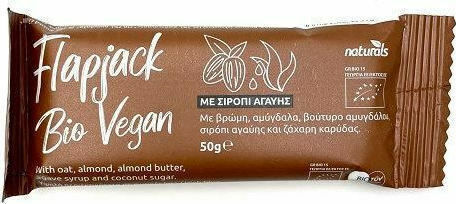 Naturals Βιολογική Μπάρα Βρώμης / Ενέργειας / Flapjack με Αμύγδαλα & Σιρόπι Αγαύης Χωρίς Προσθήκη Ζάχαρης 50gr
