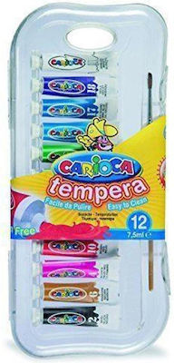 Carioca Tempera Tempera Colour Paint Tube 7.5ml Multicolour 12pcs