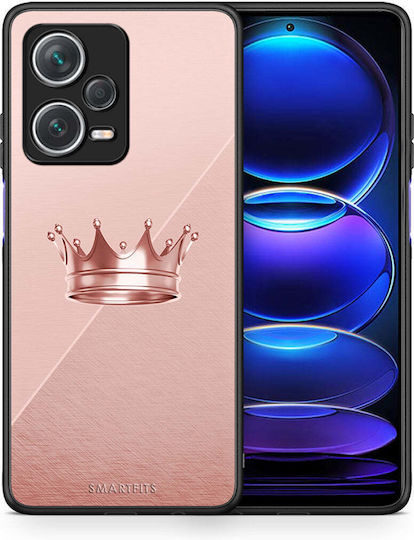Smartfits Minimal Crown Backcover aus Gehärtetem Glas Rosa (OnePlus Nord N20 SE)