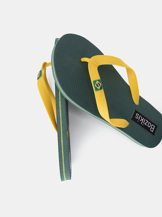Bozikis Women's Flip Flops Green K23-151-0011-2