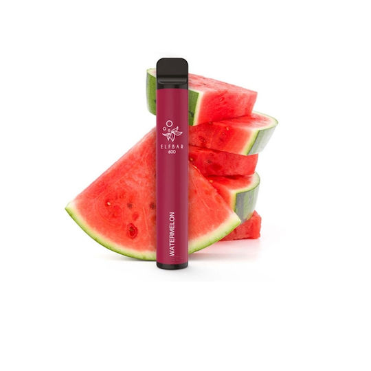 Elf Bar Țigară Electronică de unică folosință 600 Inhalări Watermelon 2ml 18mg Roșu 1buc