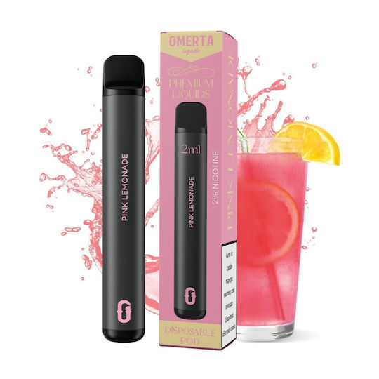 Omerta Einweg-E-Zigarette 900 Einweg-E-Zigaretten Pink Lemonade 2ml 20mg Rosa
