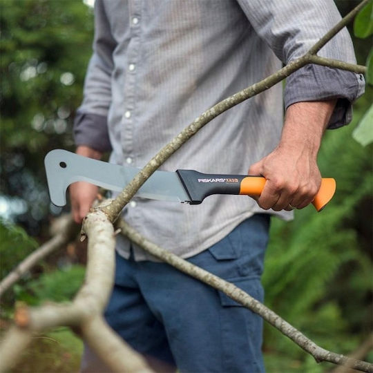 Fiskars XA3 WoodXpert Ματσέτα Πορτοκαλί σε Θήκη