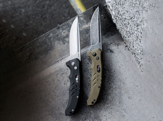 Boker Intention II Automatic Pocket Knife Coyote with Sheath