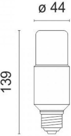 Spot Light LED Bulb 14W for Socket E27 and Shape T40 Natural White 1260lm