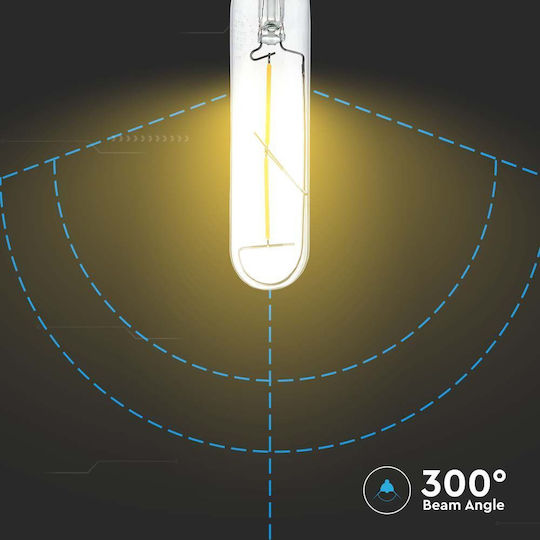 V-TAC LED-Lampe 2W 300mm für Fassung E27 und Form T30 Warmes Weiß 200lm