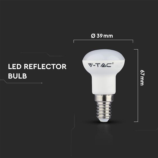 V-TAC LED-Lampe 2.9W für Fassung E14 und Form R39 Kühles Weiß 250lm