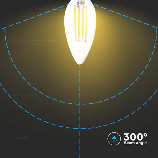 V-TAC LED Bulb 6W 98mm for Socket E14 Cool White 600lm