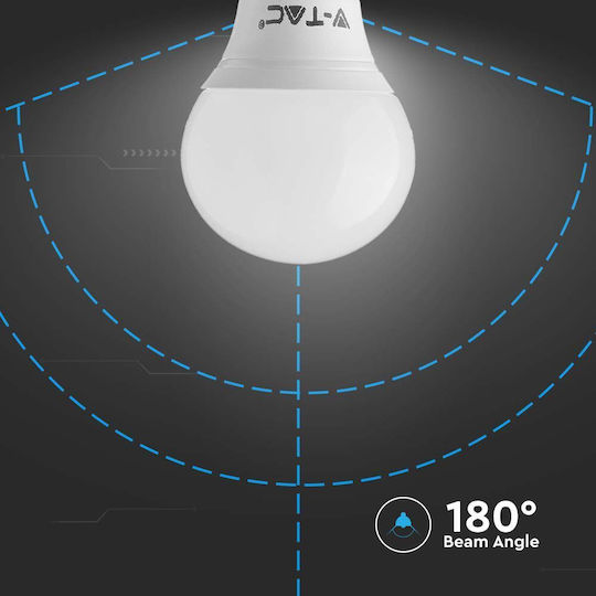 V-TAC Vt-236 LED Bulb 5.5W 80mm for Socket E14 and Shape P45 Warm White 470lm