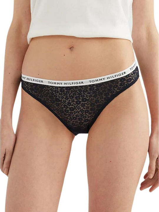 Γυναικεία Slip 3Pack με Δαντέλα Μπλε