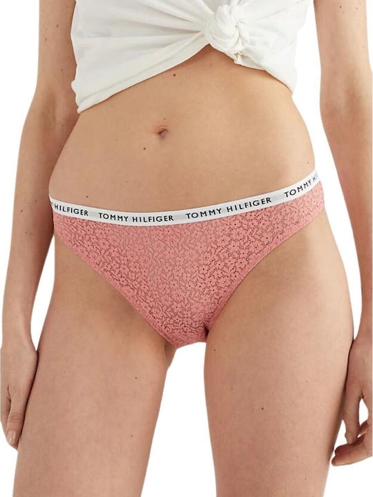 Γυναικεία Slip 3Pack με Δαντέλα Μπλε