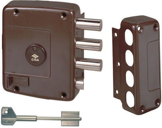 Cisa Lock Box in color Brown Left
