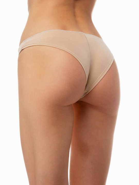 Minerva Fimele Rio Women's Slip 2Pack Beige