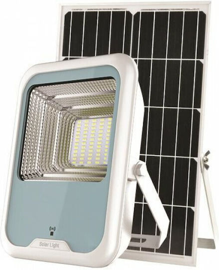 Eurolamp Στεγανός Ηλιακός Προβολέας LED 30W Ψυχρό Λευκό 6500K IP66