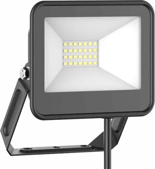 Elvhx Στεγανός Προβολέας LED 20W Φυσικό Λευκό 4000K IP65