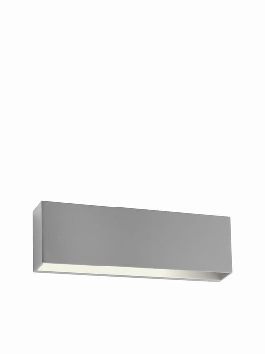 Fos me Wall-Mounted Outdoor Ceiling Light LED IP65 6W with Warm White Light Double Beam 24x4.1x8εκ.