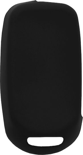 Car Key Cover Case made of with 4 Buttons for Fiat in Black Color