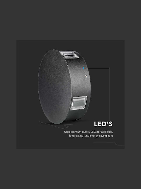 V-TAC Wall-Mounted Outdoor Ceiling Light LED IP65 4W with Warm White Light